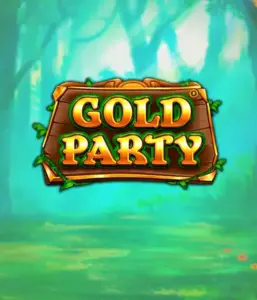 Изображение слота Gold Party от Pragmatic Play, демонстрирующий радостный и красочный мир ирландской тематики с золотыми монетами, лепреконами и радужными мотивами. В центре кадра виден игровой интерфейс с 5 барабанами и 3 рядами, окруженный ирландским пейзажем и горшками золота, формирующими атмосферу праздника и волшебства.
